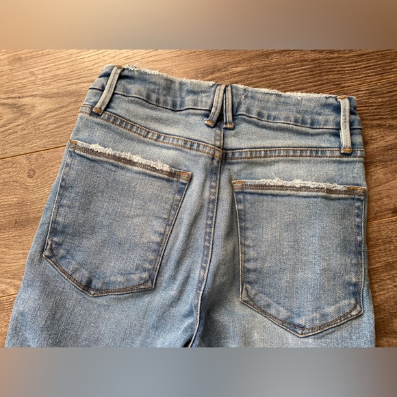 GOOD AMERICAN Good Vintage High-rise Straight
Stretch-Denim Fray jeans - Picture 11 of 16